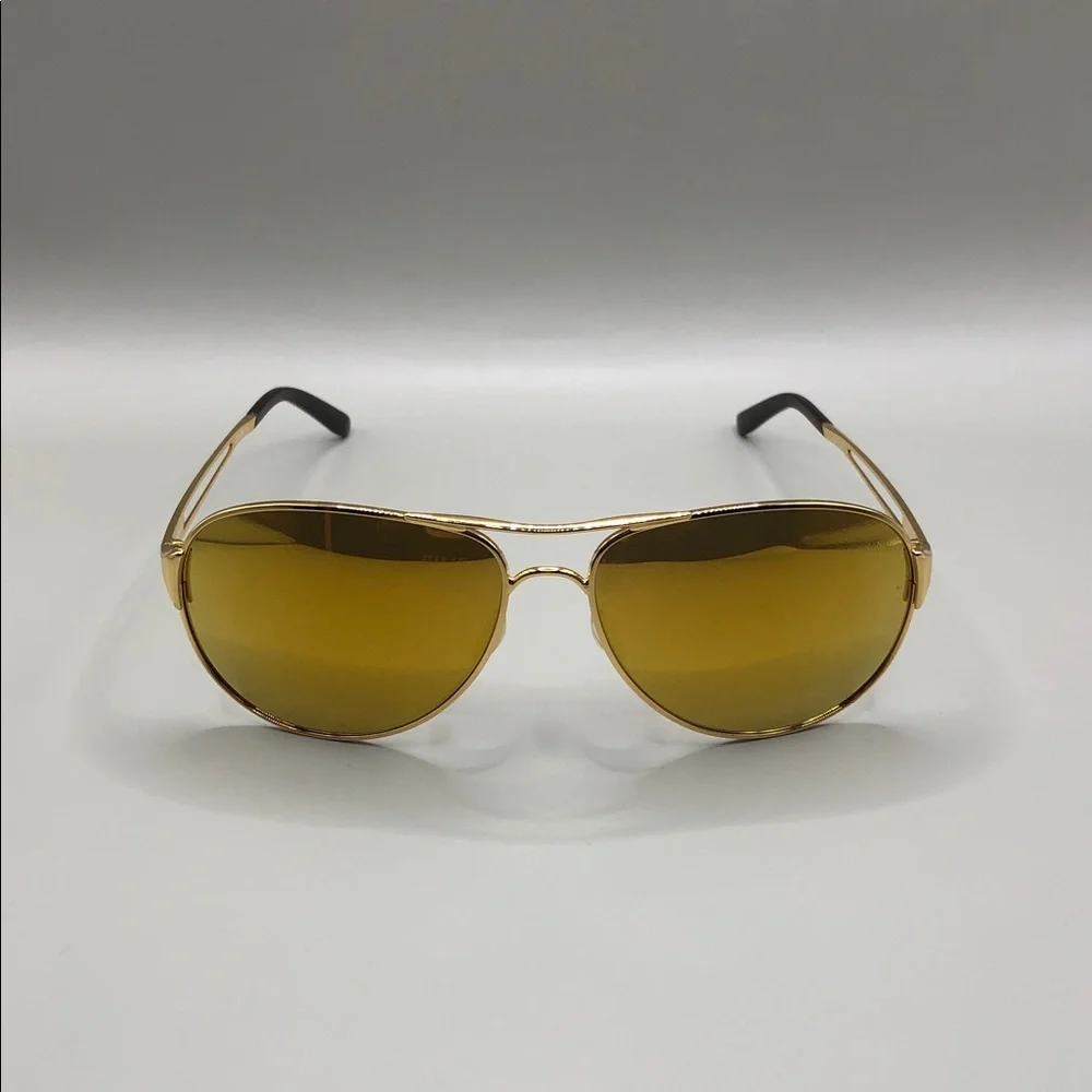 Oakley caveat sunglasses oo4054-18 gold yellow mirror lens aviator